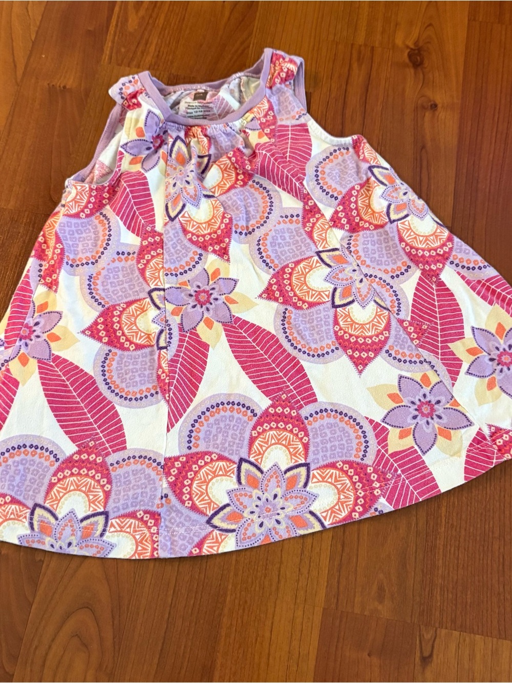 Tea Collection Lavender and Pink Floral Baby Dress (12-18 months)